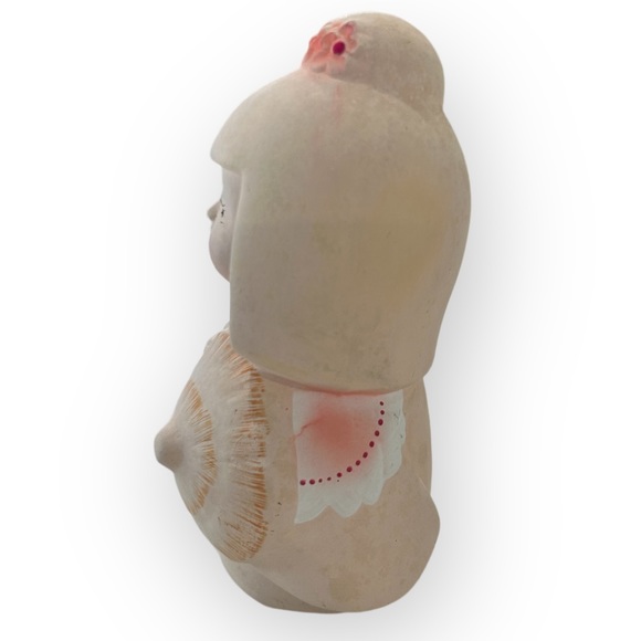 Vintage Blush Pink Japanese Hakata Pottery Kimono Doll Artisan - Picture 4 of 9